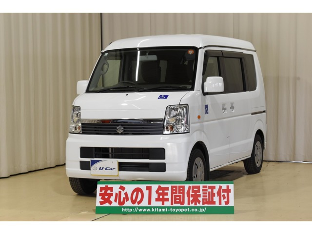 エブリイワゴンウィズ 車いす移動車 リヤシート付 電動固定式 4WD