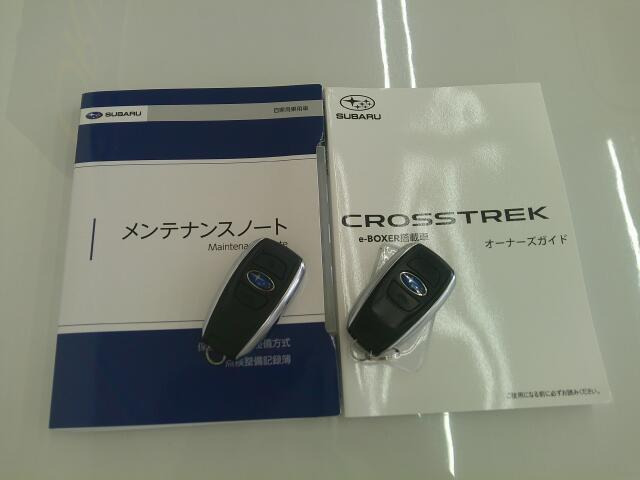 取説メンテナンスノート、スペアキーございます。