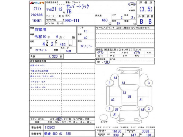 サンバートラックTB