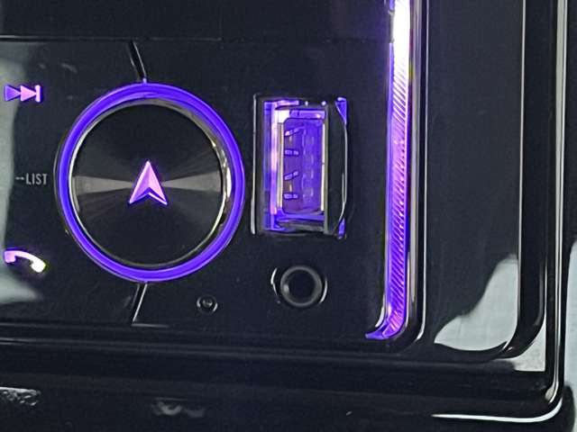 接続可能なAUX、USB端子付き!