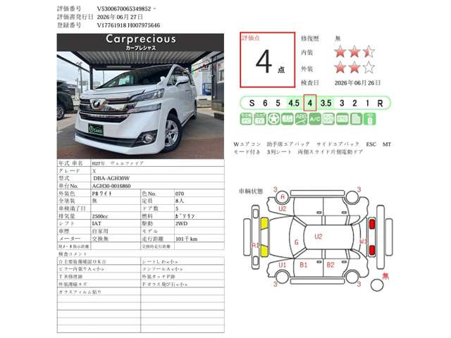 ヴェルファイア2.5 X