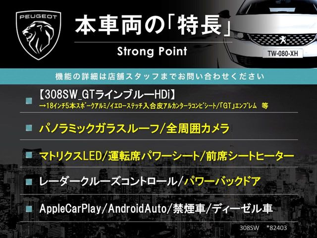 308SWGT ブルーHDi ディーゼル