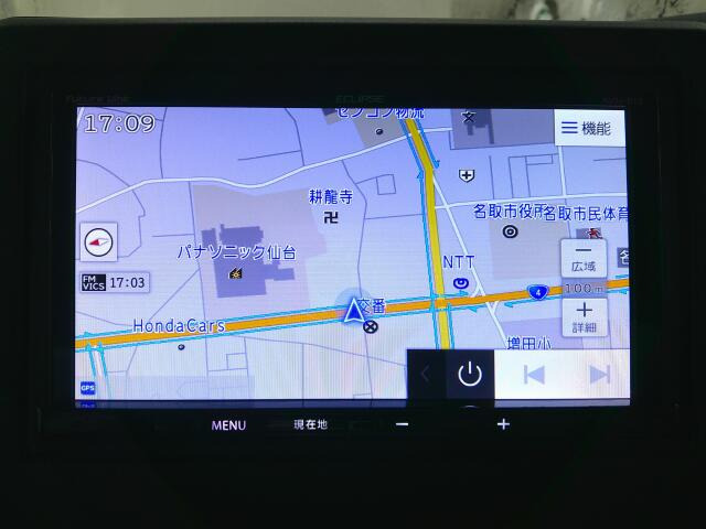 メモリーナビ装備で、知らない場所もあっという間に検索♪ちょっとしたお出かけや旅行もこれでバッチリですね