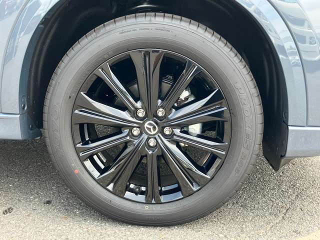 タイヤサイズ225/55R19ホイールがブラックメタリック塗装でガッコいいですね!