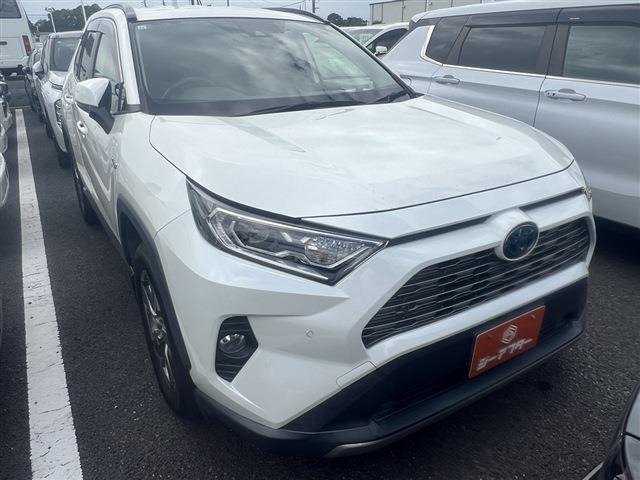 RAV4(トヨタ) 2.5 ハイブリッド G E-Four 4WD　ワンオーナー 禁煙車 純正9インチナビ 中古車画像