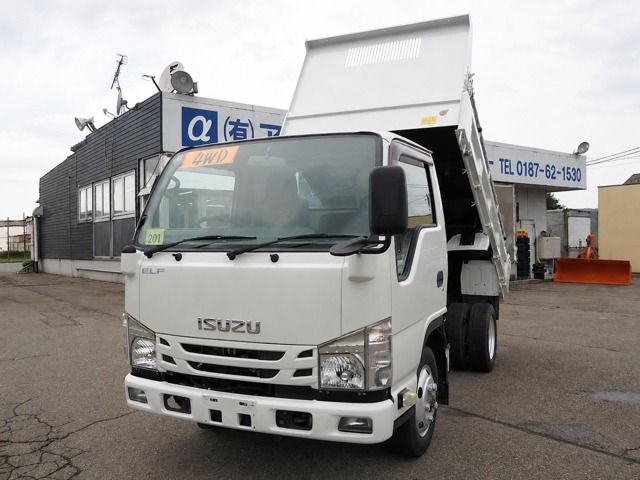 エルフ3.0 ダンプ フルフラットロー ディーゼル 4WD