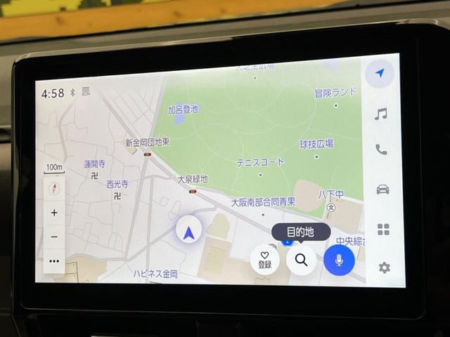 【10.5インチナビ】高級感とインパクトのある大画面ナビを装備。各種オーディオ操作はもちろん、スマホ連携もできる利便性の高いナビです♪