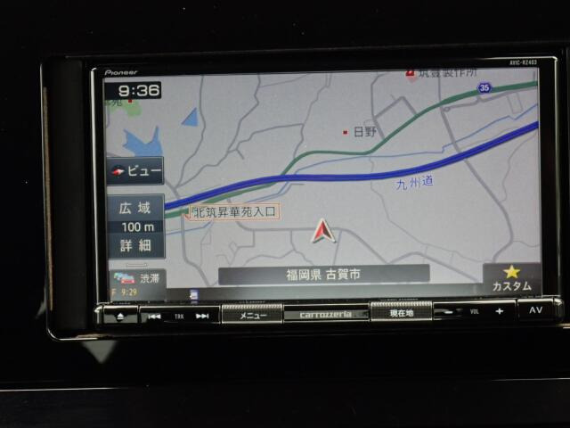 ナビ装備で知らない場所もあっという間に検索。ちょっとしたお出かけや旅行もこれでばっちりですね。