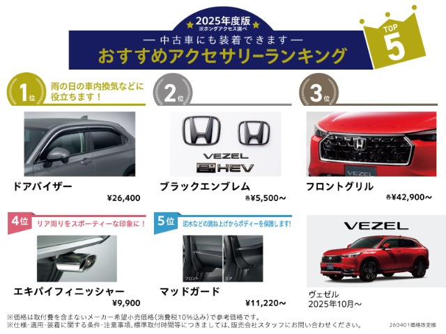 ヴェゼル1.5 e:HEV Z プレイパッケージ