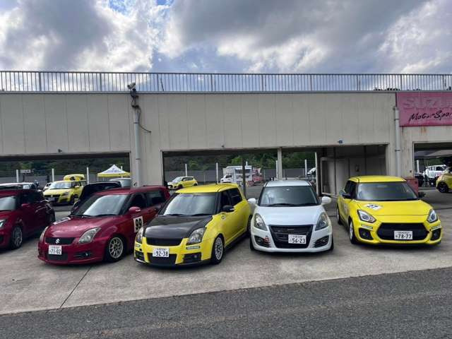 当店31型32型33型スイフトスポーツをサーキットにてテストしておりますのでアフターメンテナンスもご安心ください!!
