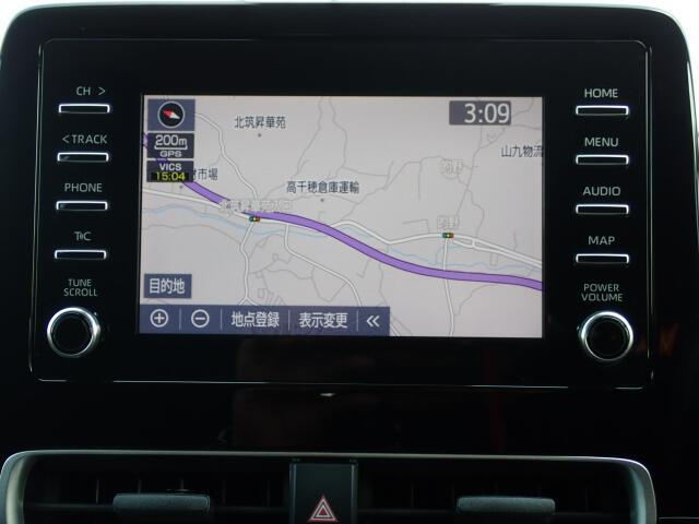 ナビ装備で知らない場所もあっという間に検索。ちょっとしたお出かけや旅行もこれでばっちりですね。