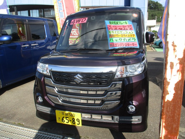 スペーシアカスタムZ ユーティリティパッケージ デュアルカメラブレーキサポート 4WD