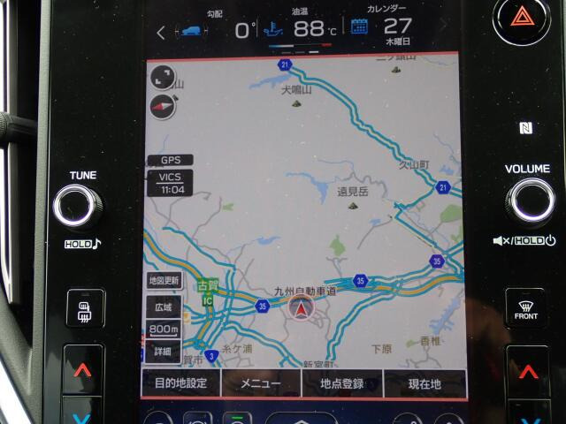 ナビ装備で知らない場所もあっという間に検索。ちょっとしたお出かけや旅行もこれでばっちりですね。