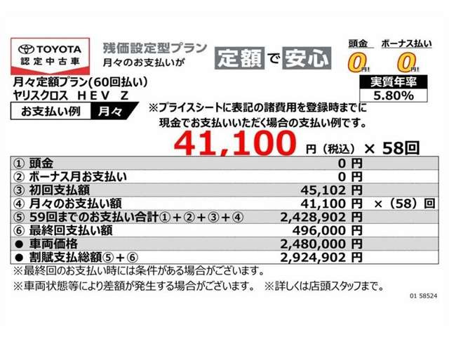 ヤリスクロス1.5 ハイブリッド Z