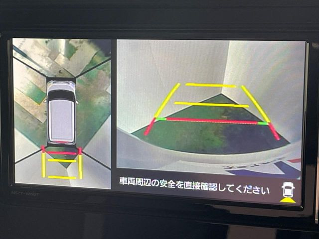 【パノラミックビューモニター】専用のカメラにより、上から見下ろしたような視点で360度クルマの周囲を確認することができます☆死角部分も確認しやすく、狭い場所での切り返しや駐車もスムーズに行えます。
