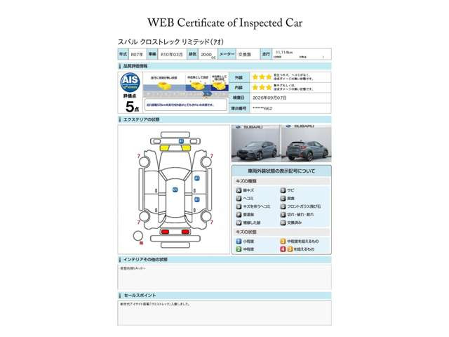 クロストレック2.0 リミテッド 4WD