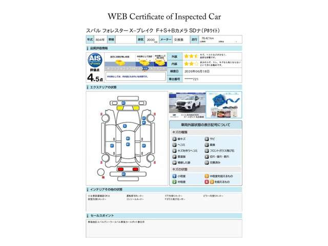 フォレスター2.0 エックスブレイク 4WD