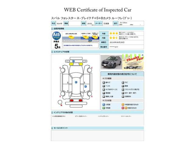 フォレスター2.0 エックスブレイク 4WD