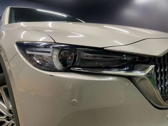 【LEDヘッドランプ】ハロゲンヘッドランプの約2倍の光量でより明るく遠くを照らし、夜間走行時の視認性を高める。さらに長寿命や、省電力も魅力。