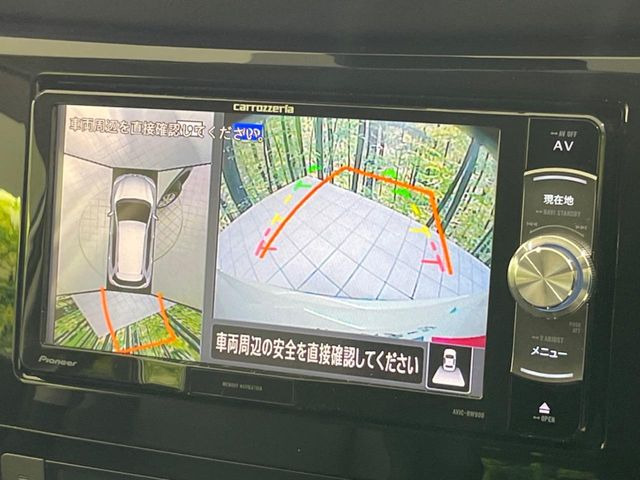 【アラウンドビューモニター】専用のカメラにより、上から見下ろしたような視点で360度クルマの周囲を確認することができます☆死角部分も確認しやすく、狭い場所での切り返しや駐車もスムーズに行えます。