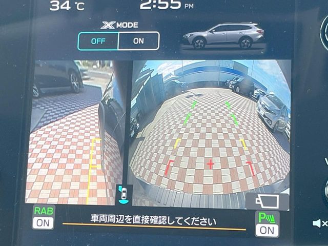 【フロント&サイドカメラ】ドライバーから見にくい死角部分を映像で確認できる前方と左側面にカメラを装着。見通しがきかない場所や住宅密集地などを運転することが多い人におすすめの安心装備です。
