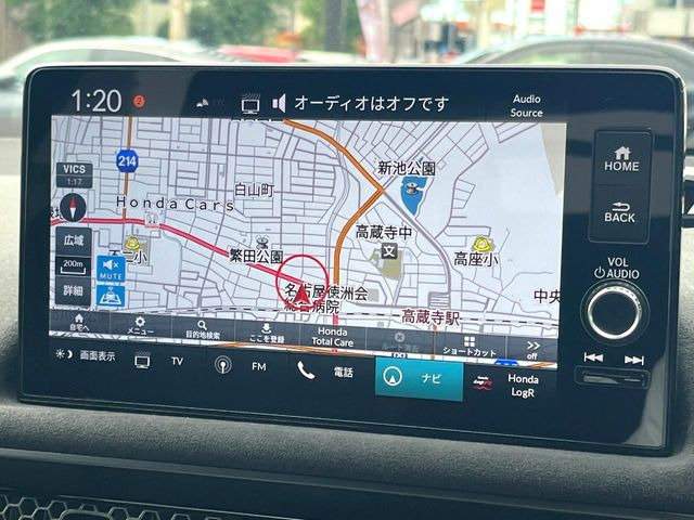 【9インチ ホンダコネクトディスプレイ】視認性の高い大画面ディスプレイでナビの使用や、お持ちのスマートフォンと連携したbluetoothでの音楽再生が可能です♪
