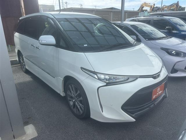 エスティマ(トヨタ) 2.4 アエラス プレミアムG　禁煙車 アルパイン9インチナビ 中古車画像