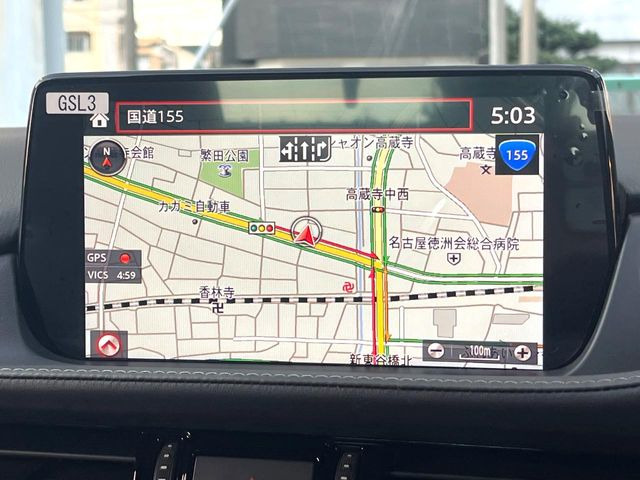 【マツダコネクトナビ】車内の雰囲気にマッチした一体型タイプのナビ。各種車輌設定やBluetooth再生等、様々な機能が楽しめます。直感的なダイヤル操作が可能で、使い勝手も良好です。