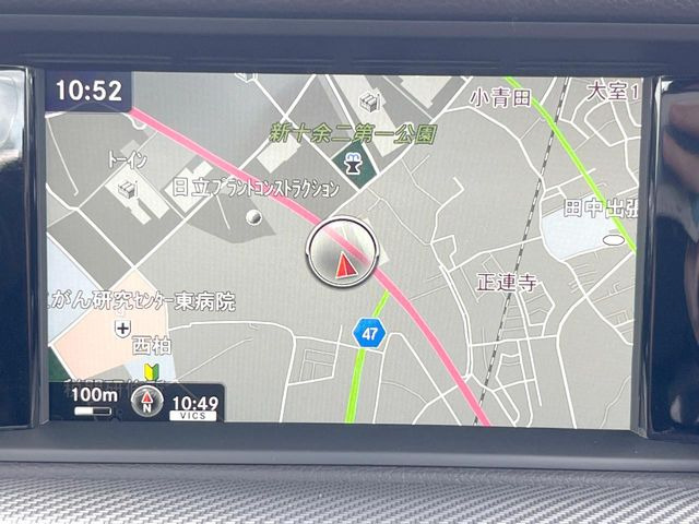 ●メルセデスベンツ純正ナビ:一体感のあるナビは、高級感ある車内を演出してくれます。オーディオ機能も充実しておりますので、運転もより楽しめます♪