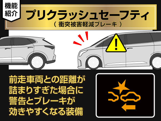 安全装備ミリ波レーダープリクラッシュシステム搭載!!衝突安全システムとなりドライバーをお守りするシステムです