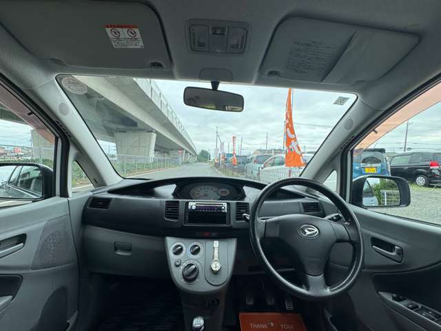初心者の方でも安心して運転していただける視野の広さとなっております。