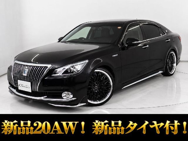 クラウンマジェスタ(トヨタ) 3.5 Fバージョン　黒本革 プリクラS 新品20AW&amp;タイヤ 中古車画像