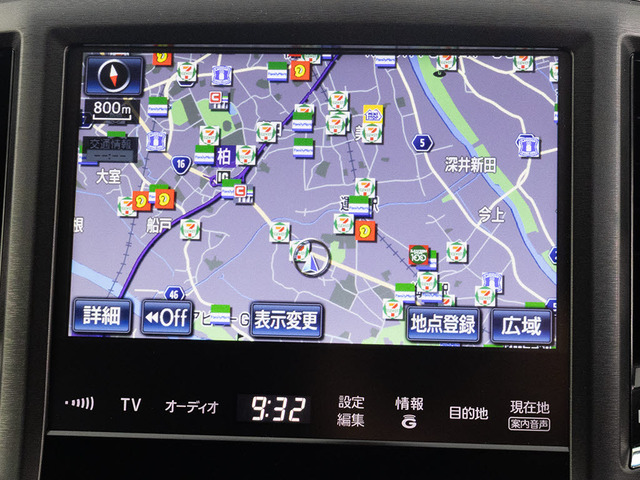 メーカー純正の大画面HDDナビが装備されています!操作も簡単!見やすい!純正だからこその使いやすさ!