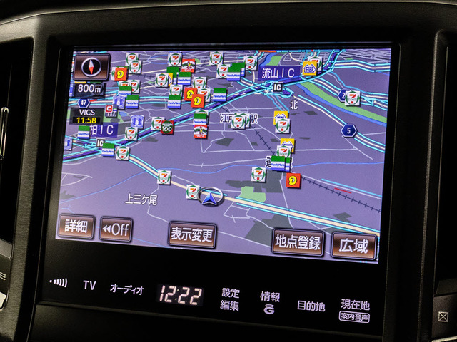 メーカー純正の大画面HDDナビが装備されています!操作も簡単!見やすい!純正だからこその使いやすさ!