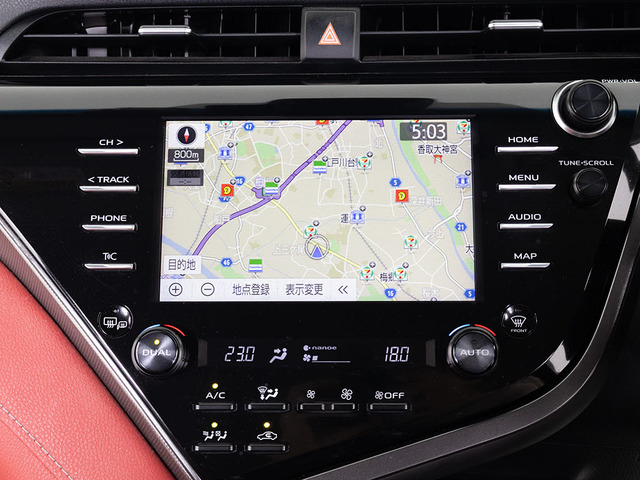 Apple Car Play対応ナビとなっております。お使いのiPhone・アンドロイドをつなげて携帯のマップをナビへ反映可能!