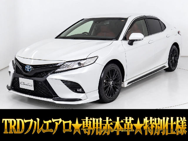 カムリ(トヨタ) 2.5 WS ブラック エディション　TRDフルエアロ BSM 専用赤本革 中古車画像