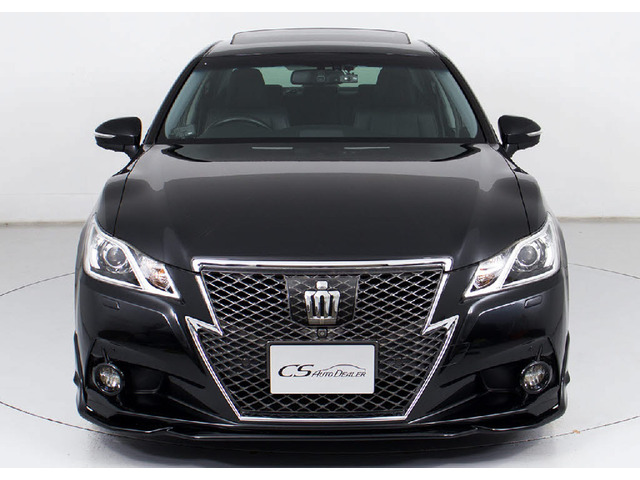 クラウンアスリート(トヨタ) ハイブリッド 2.5 G　サンルーフ黒革 OP18AW フルエアロ 中古車画像