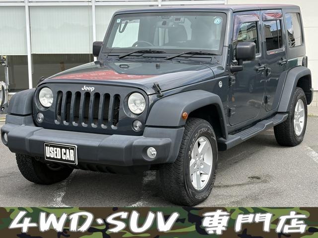 ラングラー(ジープ) アンリミテッド スポーツ 4WD　ナビBT Bモニター ETC 記録簿 前後ドラレコ 中古車画像