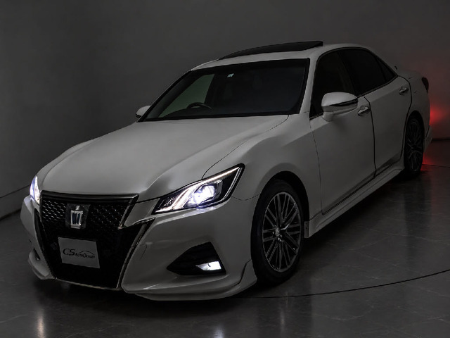 トヨタ クラウンアスリート ハイブリッド 2.5 S 後期 サンルーフ 黒革