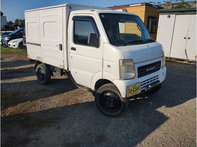 スズキ キャリイ 4WD 5MT 車検R9.12 カスタム 5.6万km スズキ キャリイ KC 4WD 車検有り即乗り 5MT車 特装車 パネルバン 12.0
