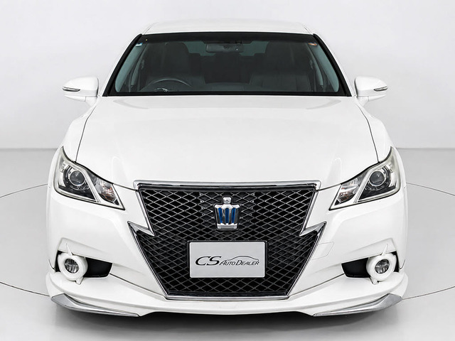 クラウンアスリート(トヨタ) ハイブリッド 2.5 G　黒本革 OP18AW フルエアロ HDD 中古車画像