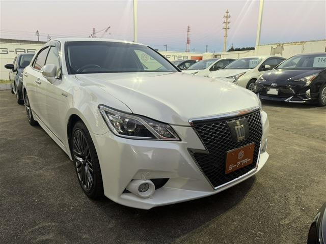 クラウンアスリート(トヨタ) ハイブリッド 2.5 S　禁煙車 純正8インチナビ Bカメラ 中古車画像